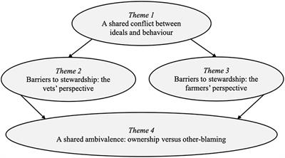 Shared Goals, Different Barriers: A Qualitative Study of UK Veterinarians' and Farmers' Beliefs About Antimicrobial Resistance and Stewardship